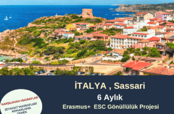 İtalya , Sassari 6 Ay Gönüllülük Projesi