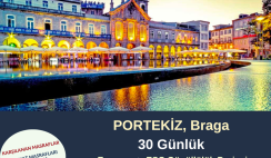 Portekiz , Braga 30 Günlük Erasmus+ Gönüllülük Projesi