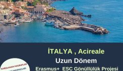 İtalya , Acireale Uzun Dönem Gönüllülük Projesi