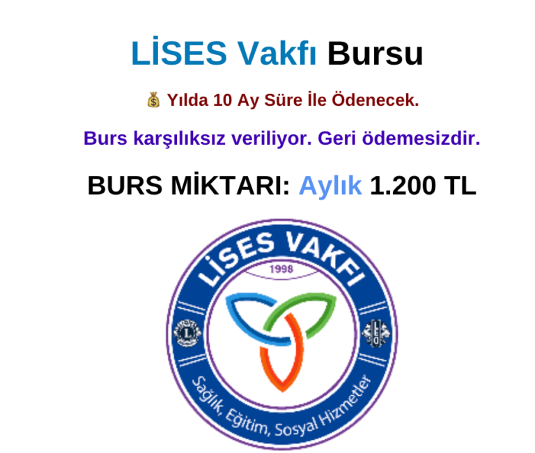 LİSES Vakfı Bursu Başvurusu
