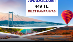 AnadoluJet Ucuz Bilet 449 Lira Kampanya AnadoluJet Ucuz Bilet 449 Lira Kampanya