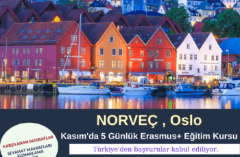 Norveç , Oslo Kasım ayında 5 Günlük Erasmus+ Kursu