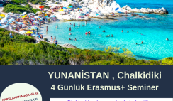 Yunanistan , Chalkidiki 4 Günlük Erasmus+ Seminer