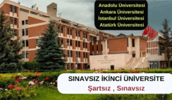 Sınavsız İkinci Üniversite için Online Başvuru