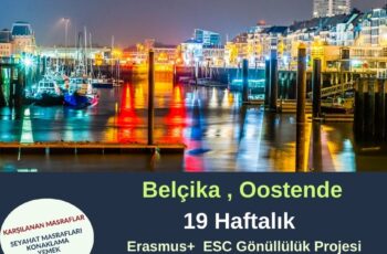 Belçika , Oostende 19 Haftalık Gönüllülük Projesi