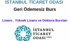 İstanbul Ticaret Odası Burs Duyurusu