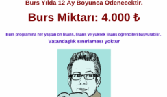 Burak Özgüner Öğrenci Teşvik Bursu