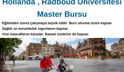 Hollanda , Radboud Üniversitesi Master Bursu