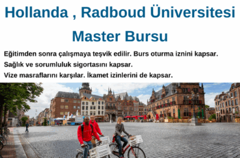 Hollanda , Radboud Üniversitesi Master Bursu