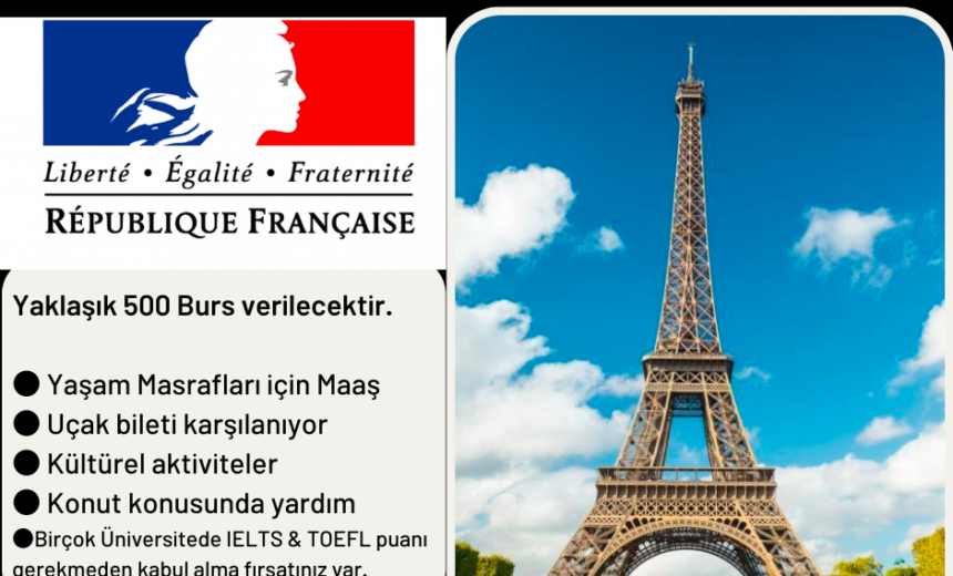 Fransa EIFFEL Burs Programına Başvur img