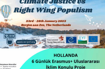 Hollanda 6 Günlük Erasmus+ İklim Projesi