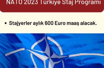 NATO 2023 Türkiye Staj Programı NATO 2023 Türkiye Staj Programı