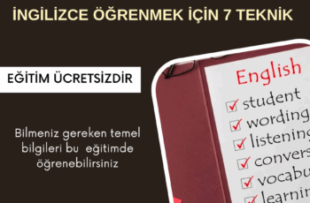 Sıfırdan Kendi Kendinize İngilizce Öğrenmek için 7 Teknik Öğreten Kurs