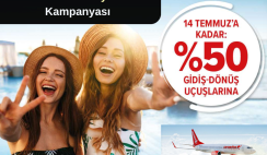Corendon Havayolları Uçak Biletinde %50 Kampanya Corendon Havayolları Uçak Biletinde %50 Kampanya
