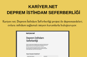 Kariyer.net’ten depremzedelerin istihdamına destek projesi