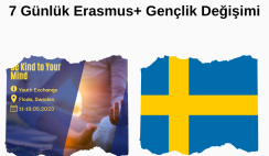 İsveç Mayıs ayında 7 Günlük Gençlik Değişimi