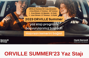 ORVILLE SUMMER’23 Yaz Stajı Programı – Maaşlı