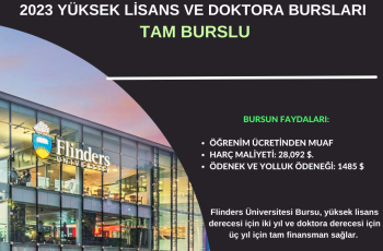 Avustralya , Flinders Üniversitesi 2023 Yüksek Lisans ve Doktora Bursları – Tam Burslu