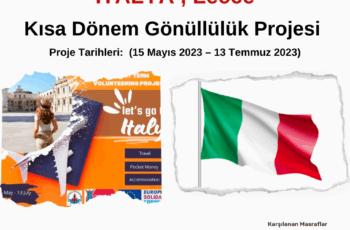 İtalya , Lecce Kısa Dönem Gönüllülük Projesi