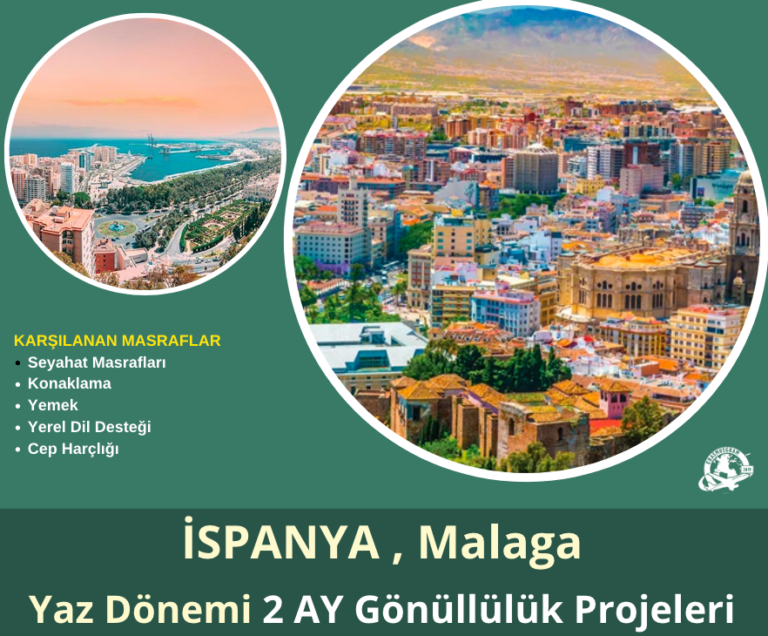 İspanya , Malaga Yaz Dönemi 2 Aylık Gönüllülük Projesi