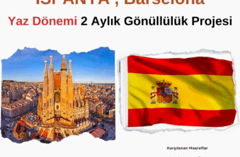 İspanya Barselona 2 Ay Yaz Dönemi Gönüllülük Projesi