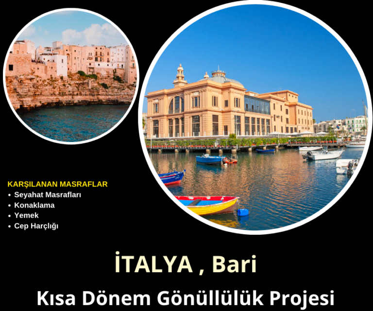 İtalya , Bari Kısa Dönem Gönüllülük Projesi