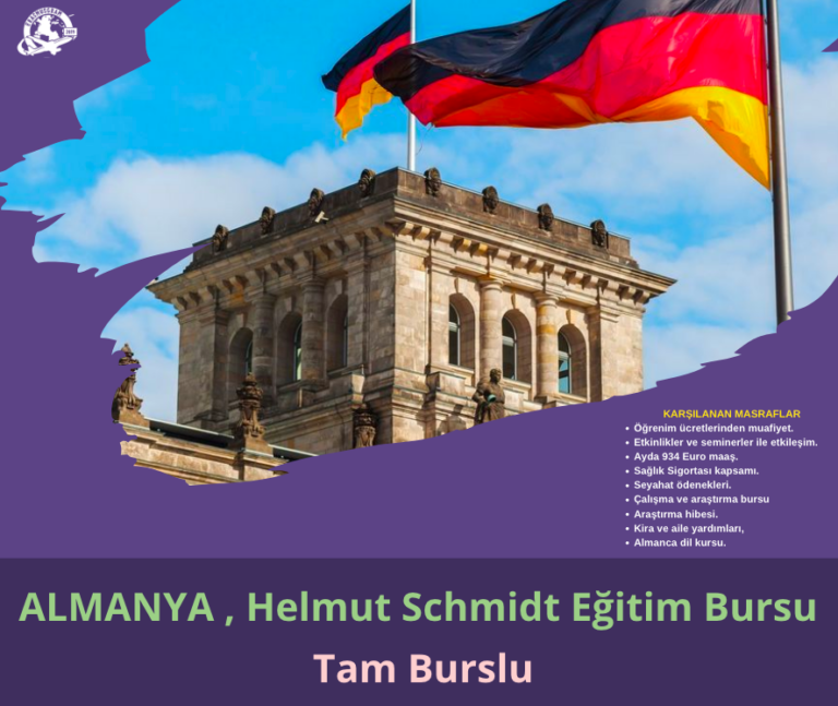 Almanya , DAAD Helmut Schmidt Eğitim Bursu- Tam Burslu