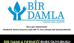 Bir Damla Derneği Burs Başvurusu Bir Damla Derneği Burs Başvurusu
