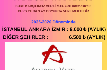 Anadolu Vakfı Burs Duyurusu Anadolu Vakfı Burs Duyurusu
