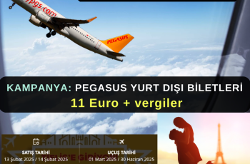 Pegasus Havayolları Yurt dışı Bilet Kampanya 11 Euro + Vergilerle Pegasus Havayolları Yurt dışı Bilet Kampanya 11 Euro + Vergilerle