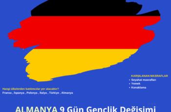 Almanya 9 Gün Gençlik Değişimi Almanya 9 Gün Gençlik Değişimi