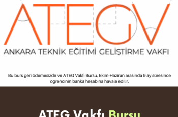 ATEG Vakfı Burs Duyurusu ATEG Vakfı Burs Duyurusu