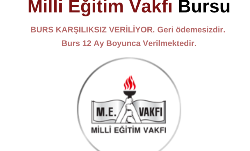 Milli Eğitim Vakfı Bursu img