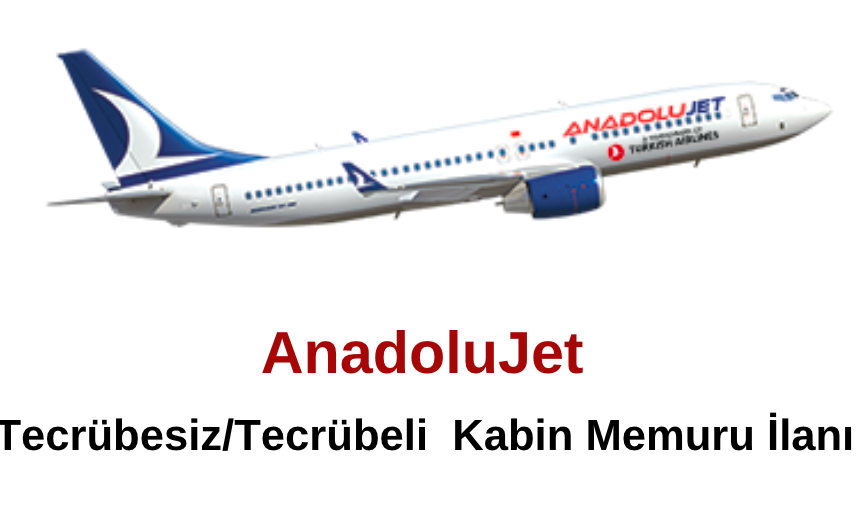 AnadoluJet Tecrübesiz/Tecrübeli Kabin Memuru İlanı img