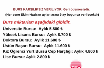 TEV Bursları TEV Bursları
