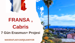 Fransa , Cabris 7 Gün Erasmus+ Projesi