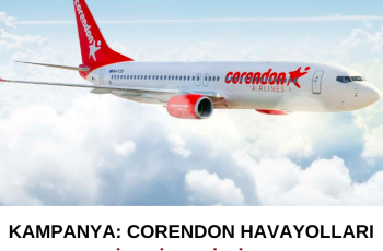 Corendon Havayolları Kampanya: 2 Biletin , 1’i Bizden Corendon Havayolları Kampanya: 2 Biletin , 1’i Bizden