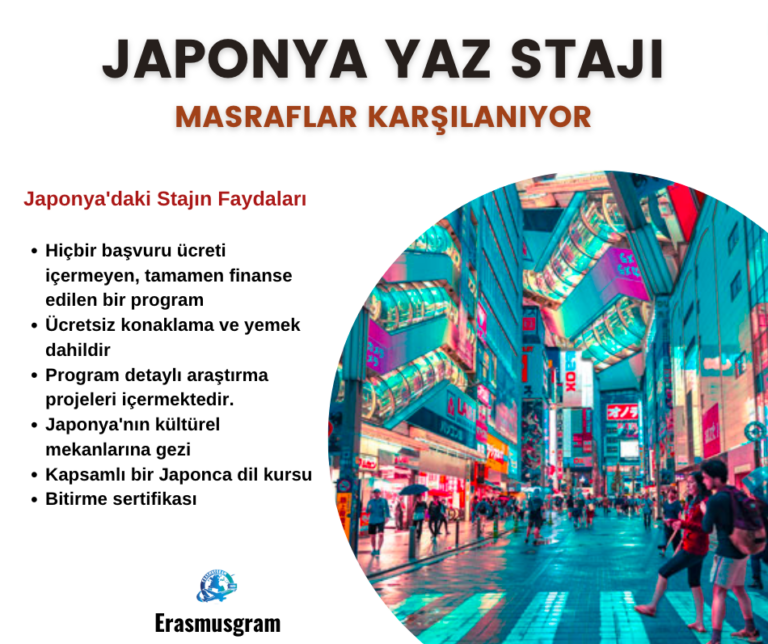 Japonya Yaz Stajı 2024 | Masraflar Karşılanıyor