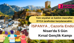 İspanya , Cazorla Endülüs : Nisan’da 5 Gün Kırsal Gençlik Kampı İspanya , Cazorla Endülüs : Nisan’da 5 Gün Kırsal Gençlik Kampı