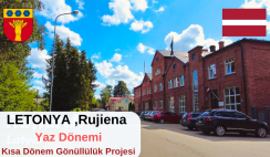 Letonya , Rujiena : Kısa Dönem Gönüllülük Projesi