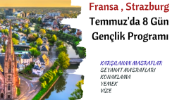 Fransa , Strazburg : Temmuz’da 8 Gün Gençlik Programı Fransa , Strazburg : Temmuz’da 8 Gün Gençlik Programı