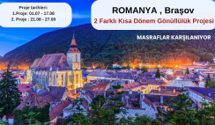 Romanya , Braşov : 2 Farklı Kısa Dönem Gönüllülük Projesi Romanya , Braşov : 2 Farklı Kısa Dönem Gönüllülük Projesi