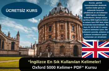 İngilizce En Sık Kullanılan Kelimeler! Oxford 5000 + PDF Kursu – Ücretsiz İngilizce En Sık Kullanılan Kelimeler! Oxford 5000 + PDF Kursu – Ücretsiz