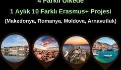 4 Farklı Ülkede 1 Aylık 10 Gönüllülük Projesi 4 Farklı Ülkede 1 Aylık 10 Gönüllülük Projesi