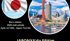 Japonya : Lisans Bursu 2025 Japonya : Lisans Bursu 2025