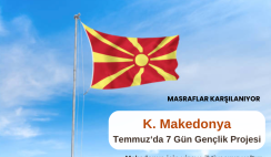 Makedonya : Temmuz’da 7 Gün Gençlik Değişimi Makedonya : Temmuz’da 7 Gün Gençlik Değişimi