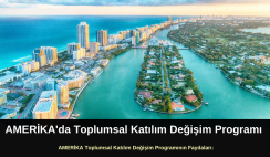 Amerika’da Toplumsal Katılım Değişim Programı | Masraflar Karşılanıyor Amerika’da Toplumsal Katılım Değişim Programı | Masraflar Karşılanıyor