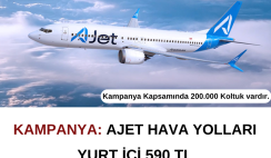 AJet Kampanya : Yurt içi 590 TL AJet Kampanya : Yurt içi 590 TL