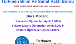 Türkmen Bilim Ve Sanat Vakfı Burs Duyurusu Türkmen Bilim Ve Sanat Vakfı Burs Duyurusu