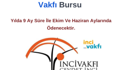İNCİVAK Cevdet İnci  Eğitim Vakfı Burs Duyurusu İNCİVAK Cevdet İnci  Eğitim Vakfı Burs Duyurusu